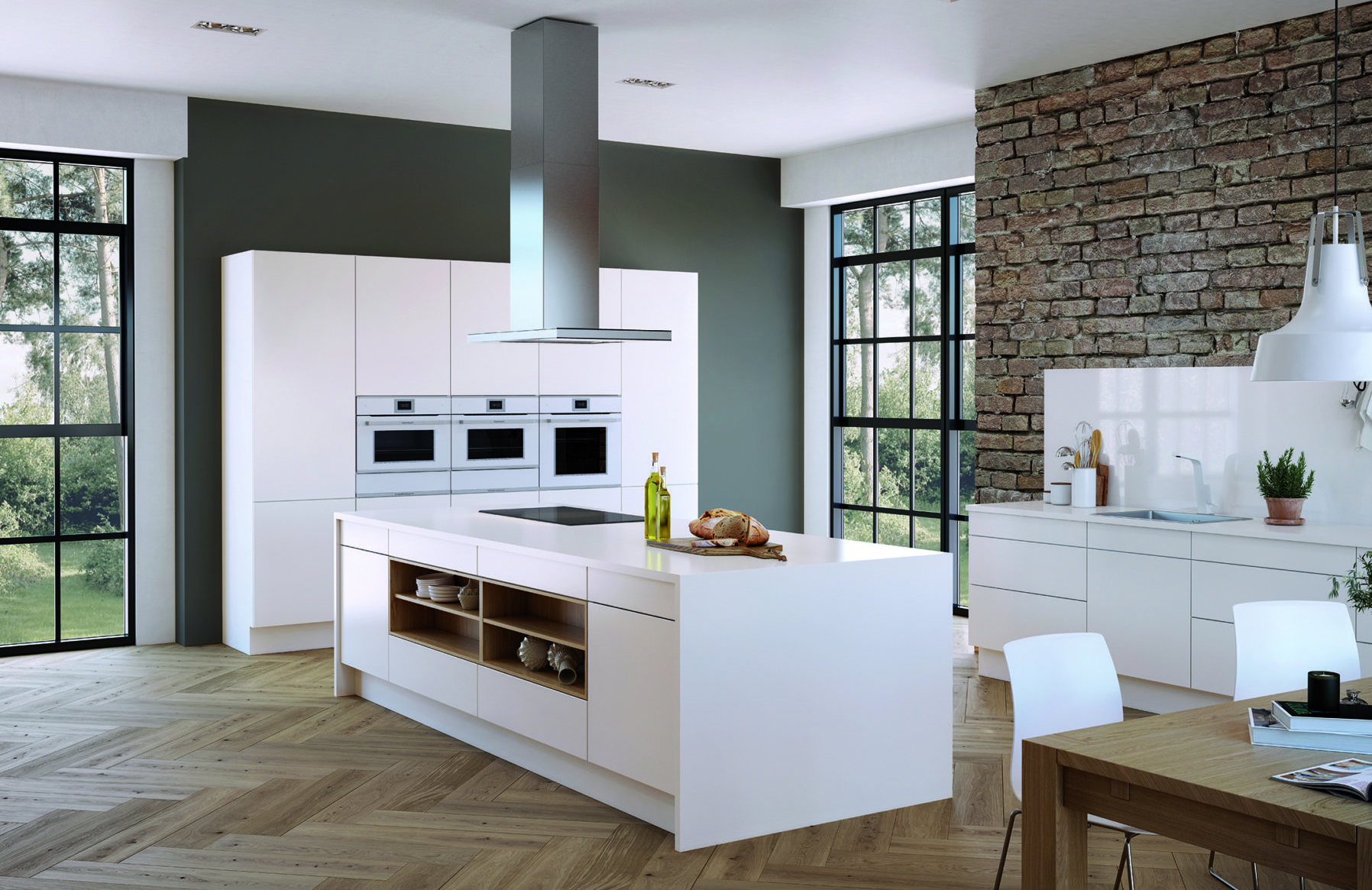 Максимальная свобода в дизайне кухонного интерьера от Küppersbusch