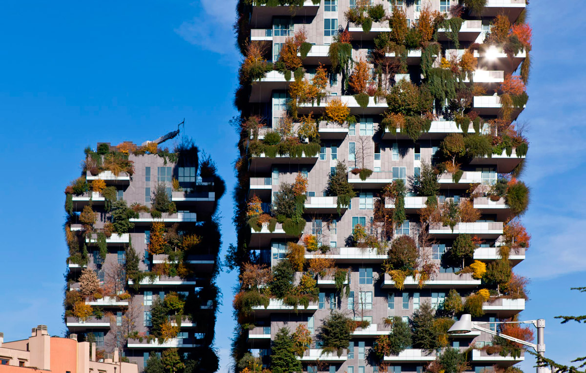 Двери Oikos в жилом комплексе “Вертикальный лес”, Милан