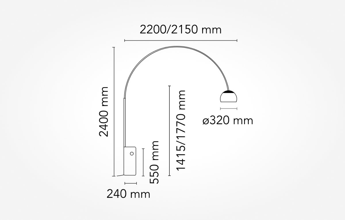 Торшер Flos Arco Led