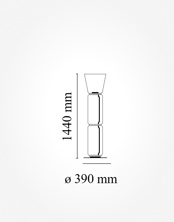 Торшер Flos Noctambule Cylinder Cone