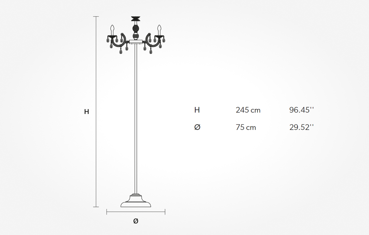 Торшер Masiero Drylight STL