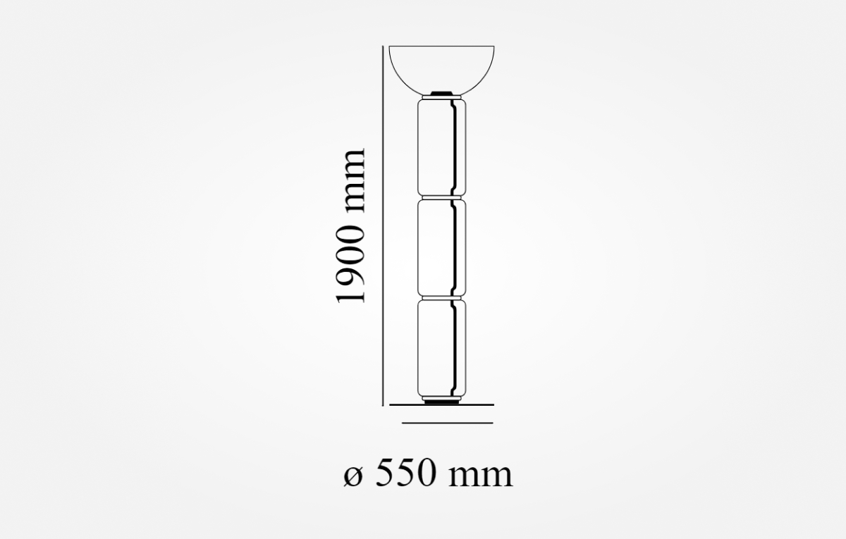 Торшер Flos Noctambule Bowl