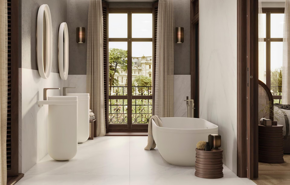 Керамогранит крупноформатный Porcelanosa XLight Glem White