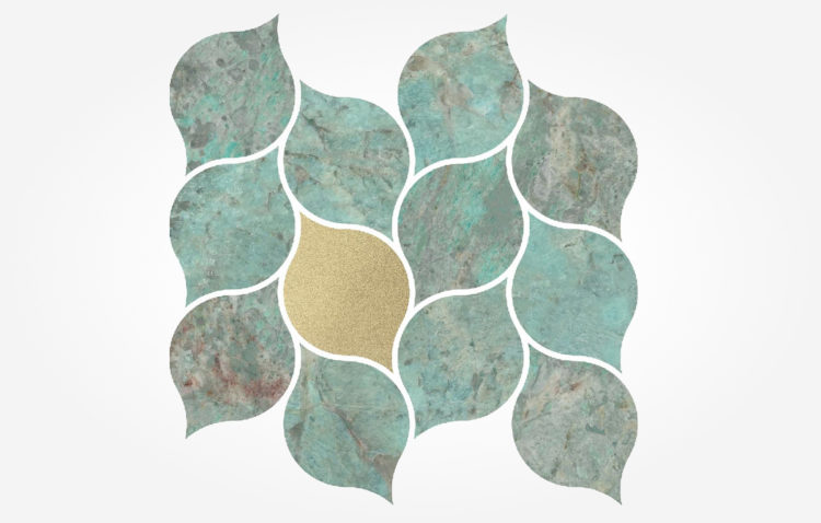 мозаика Dune Amazonite Leaves