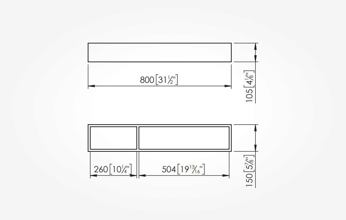 полка для ванной Krion K Shelves