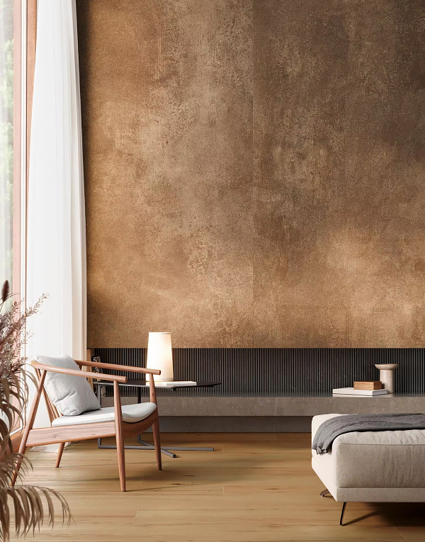 Керамогранит под металл Porcelanosa XLight Oxide Brown из Испании