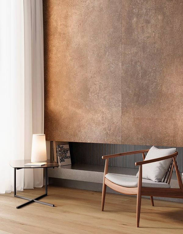 Керамогранит под металл Porcelanosa XLight Oxide Brown из Испании