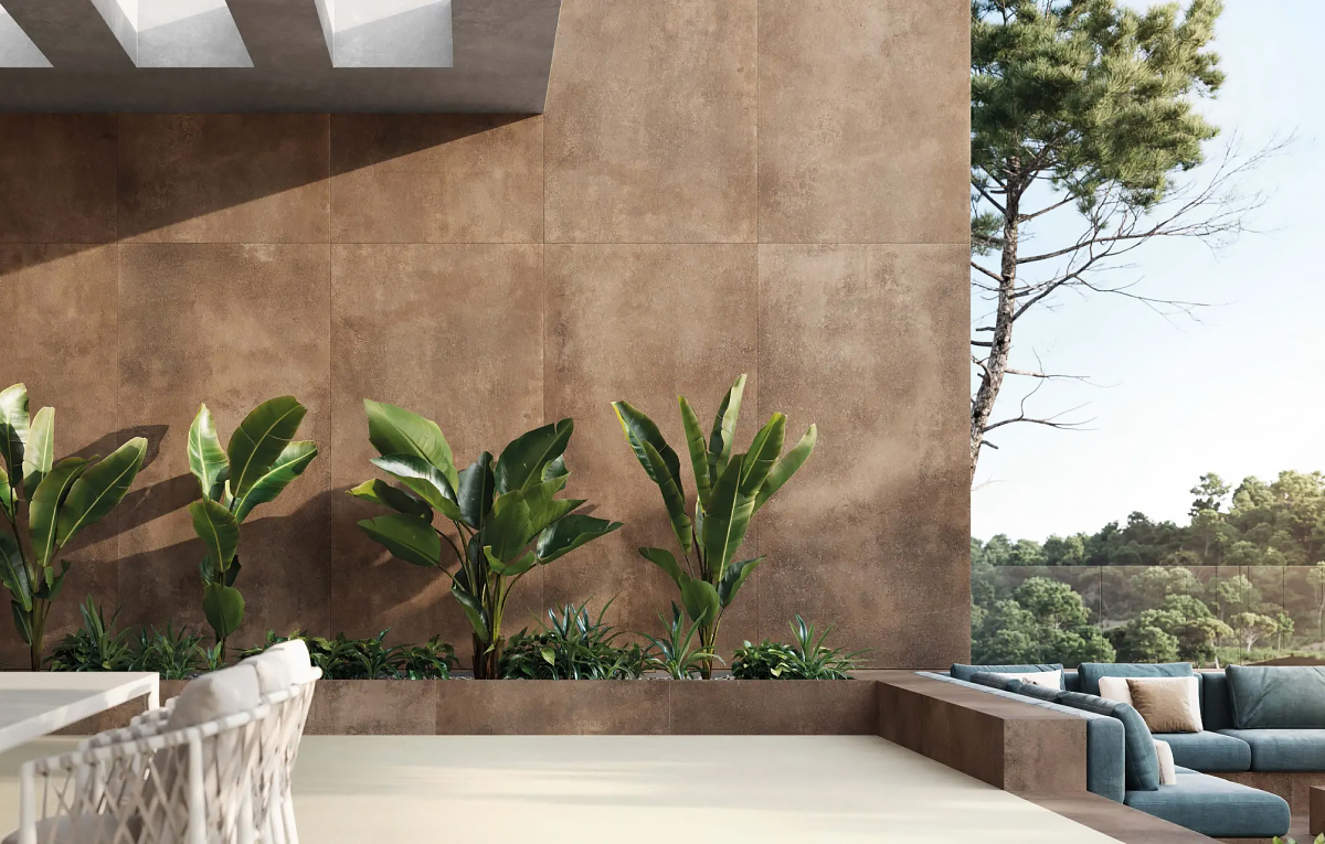 Керамогранит под металл Porcelanosa XLight Oxide Brown из Испании