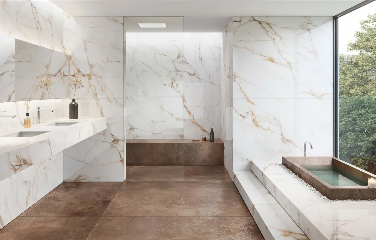 Керамогранит под металл Porcelanosa XLight Oxide Brown из Испании