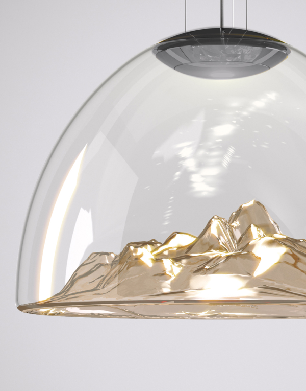 Подвесной дизайнерский светильник Mountain View от Axolight